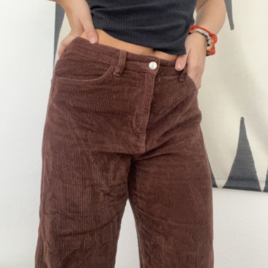 Braune Cord Hose 