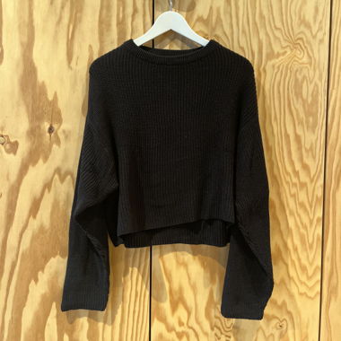 Even&Odd Cropped Jumper Schwarz - M