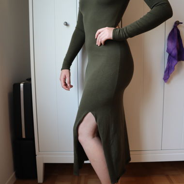 PERCEBE - Strickkleid - kaki