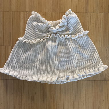 Crocheted Top with Ruffles