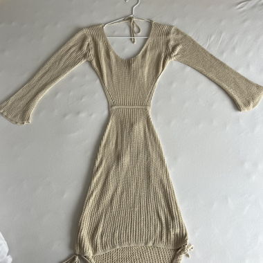 Abito estivo in maglia beige – Taglia M