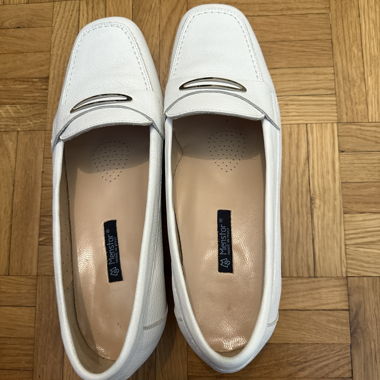 White Menstor loafers