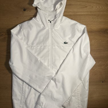 White Lacoste Sport Jacket