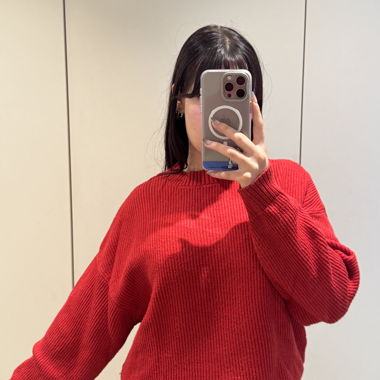 Roter Pullover von Pull&Bear