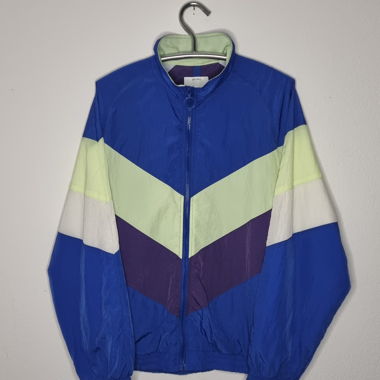 Bershka Vintage Colorblock Windbreaker