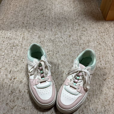 Modische Damen-Sneaker, Rosa & Mint, Gr. 39