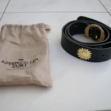 Ceinture Appenzelloise en cuir (Swiss Handmade) 120 cm