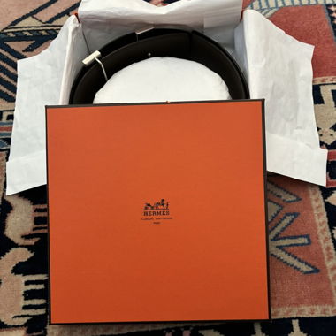 Cintura in pelle Hermès con confezione originale