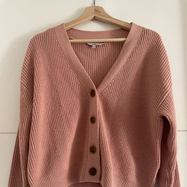 Pink cardigan