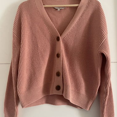 Pink cardigan