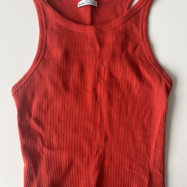 top rosso Bershka