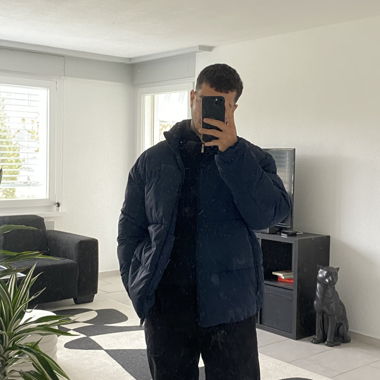 Zara Darkblue Puffer Jacket - XL