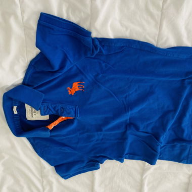 Polo Abercrombie & Fitch bleu M
