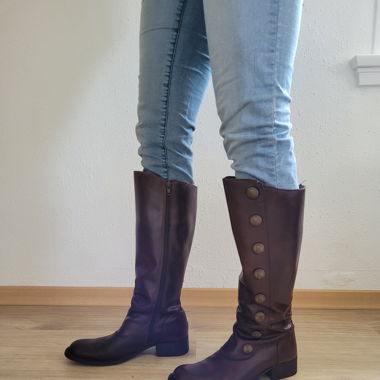 Bottes cuir, médiéval/équitation 