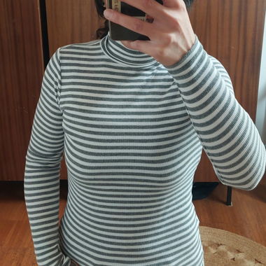langarmshirt gestreift