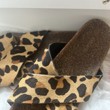 Leopard print slides bought in Brazil 