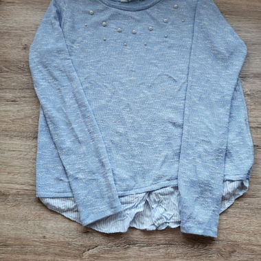 Hellblaue Mädchenbluse
