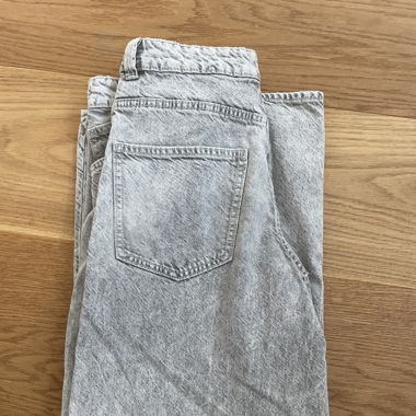 Jean taille haute gris