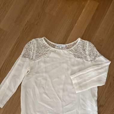 sandro blouse flowers
