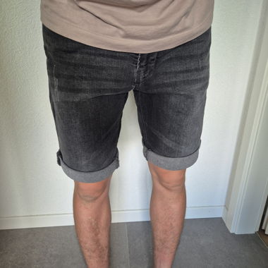 Short in denim grigio