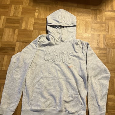 Felpa con cappuccio grigia