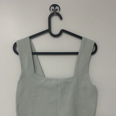 Blaues Crop-Top