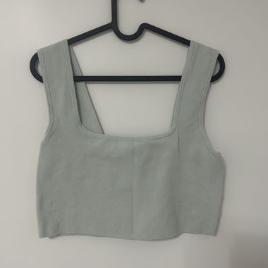 Blue Crop Top