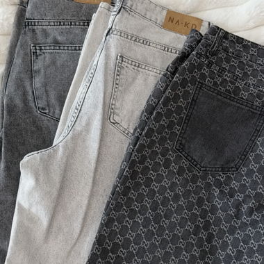 Set di jeans a gamba larga 3 pezzi