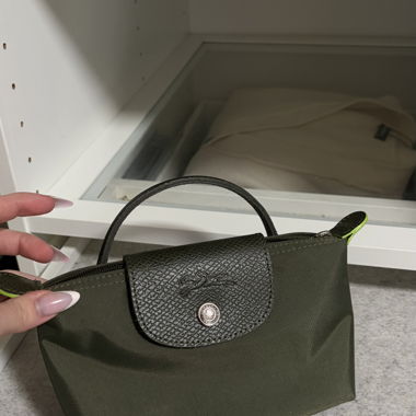 Sac Longchamps kaki 