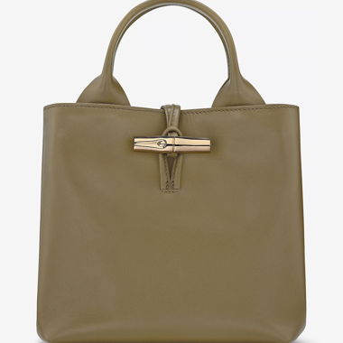 Longchamp Borsa a mano in pelle liscia