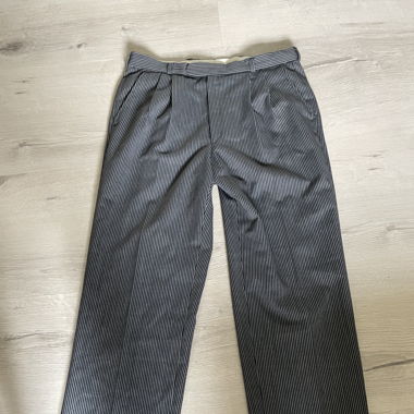 gestreifte anzugshose wideleg