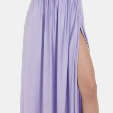 Lavendel Maxikleid mit Trägern