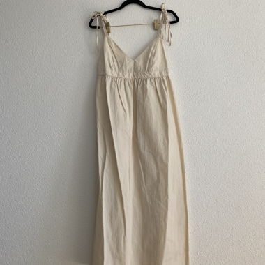 Robe nuisette H&M à bretelles à nouer beige M