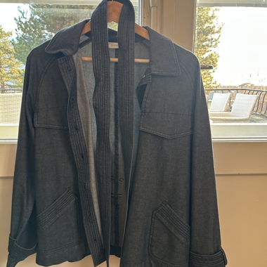 Dark grey Kookai jacket with belt