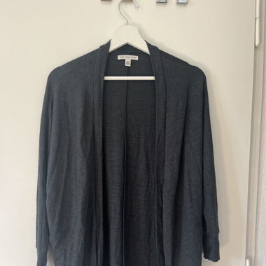 Long gilet vert foncé
