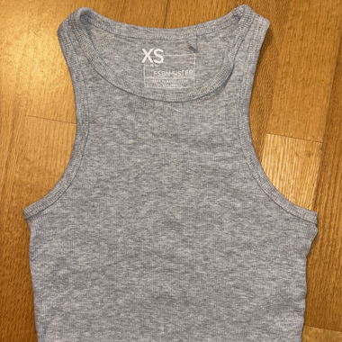 Crop-top gris