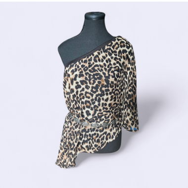 Off the shoulder top or cheetah print skirt