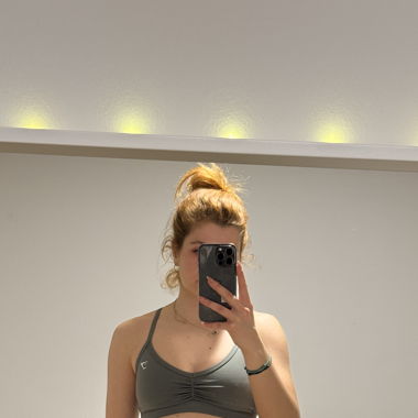Gymshark ruched strappy sports bra