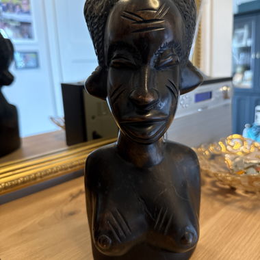 Statua busto in legno 28/15 cm
