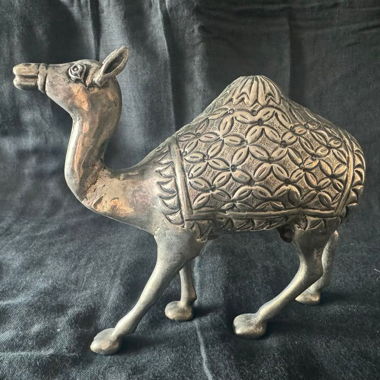 Dromedario indiano in metallo argentato 🐫