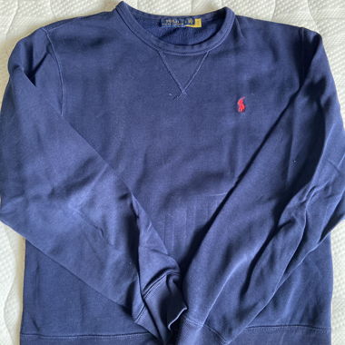 Maglione polo blu scuro