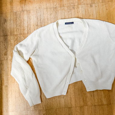Brandy Mellville White Cardigan