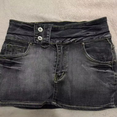 Denim mini skirt