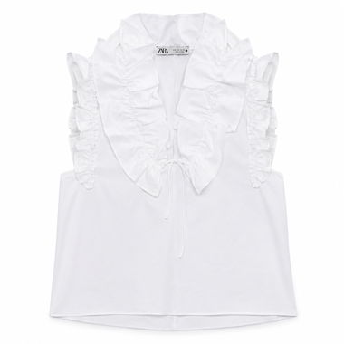 ZARA Ruffle Blouse