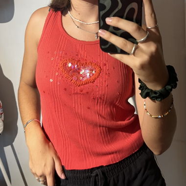 cute heart top