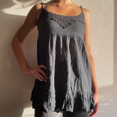 Black lace top