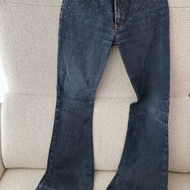 Pantalon à cloche XS avec Swarovski, très bon état
