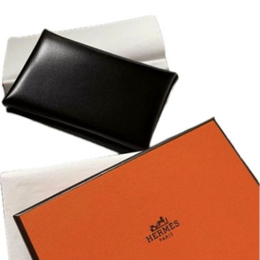 HERMÈS Calvi Kartenetui Box Leder, rar!