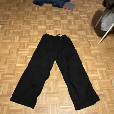 Pantalon large noir Bershka taille S