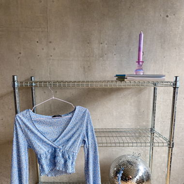 Blaue Bluse